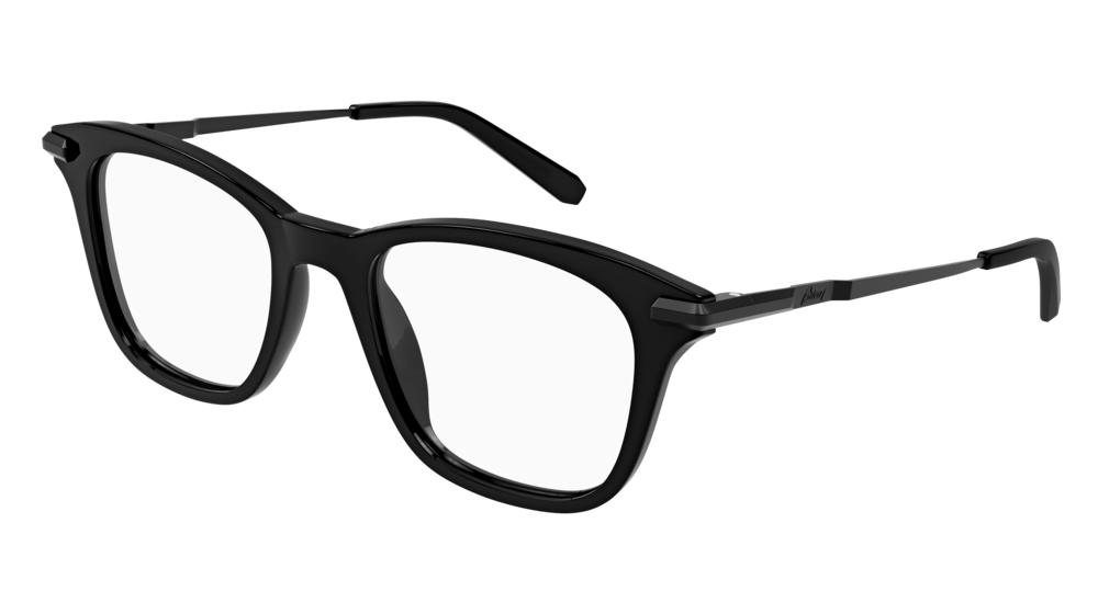 Multi-brand BR0095O-001 Mens RECTANGULAR / SQUARED Optical Frame - Black