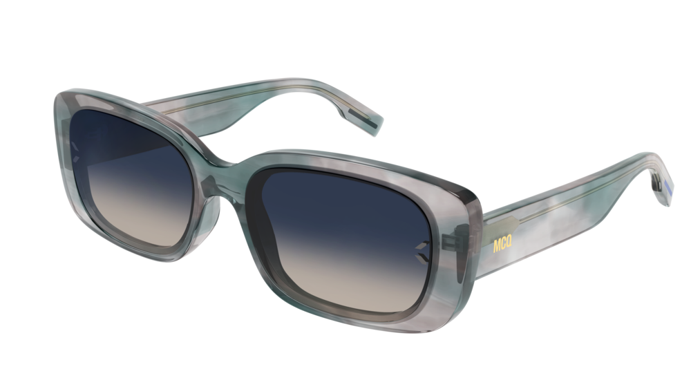 Mcq MQ0301S-006 RECTANGULAR / SQUARED Sunglasses - Havana