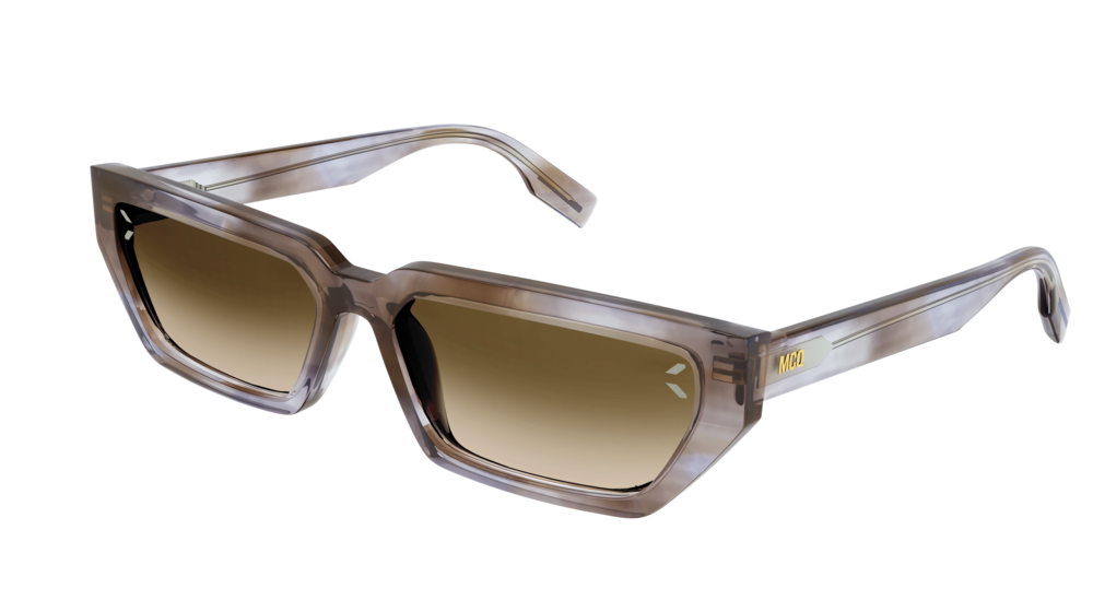 Mcq MQ0302S-006 RECTANGULAR / SQUARED Sunglasses - Havana