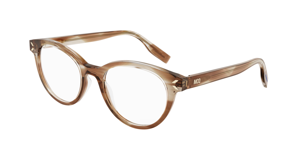 Mcq MQ0308O-010 Womens ROUND/OVAL/PANTHOS Optical Frame - Havana