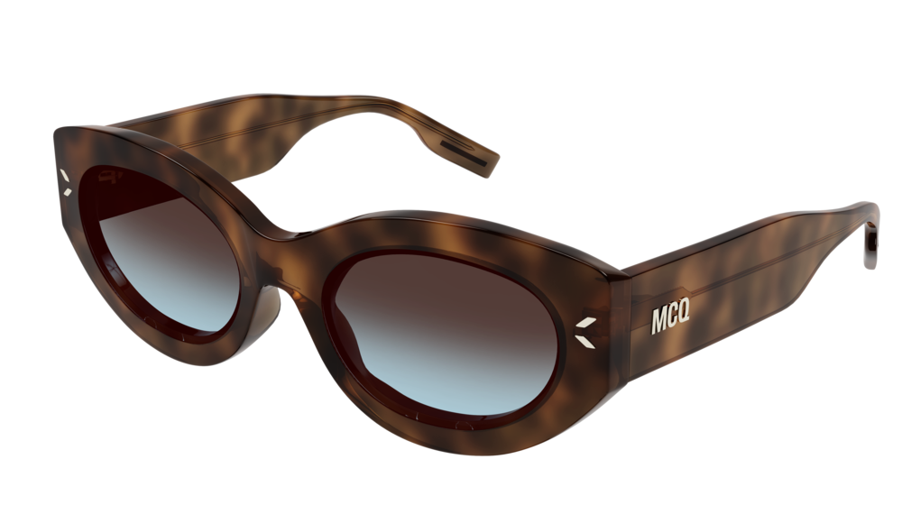 Mcq MQ0324S-002 Womens CAT EYE Sunglasses - Havana