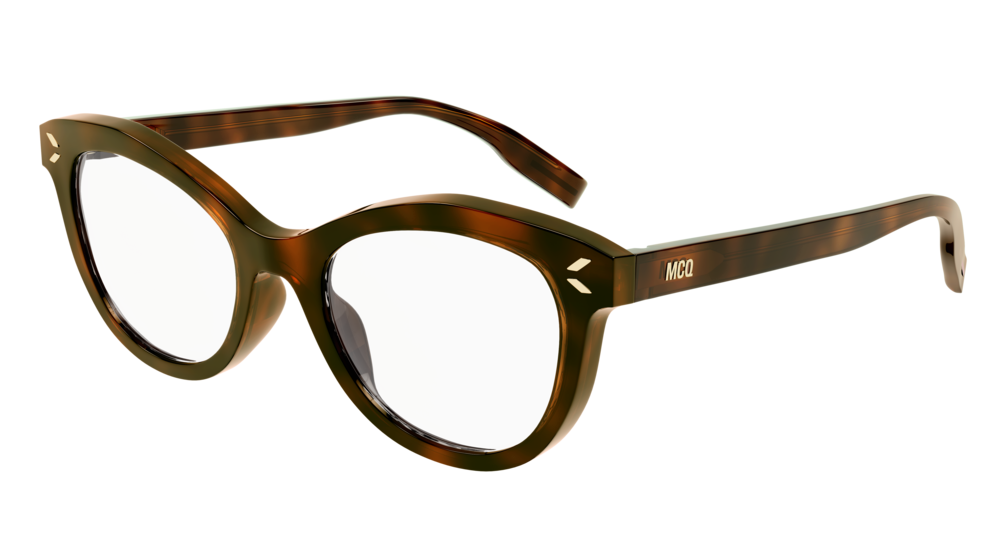 Mcq MQ0330O-002 Womens CAT EYE Optical Frame - Havana
