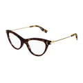 Mcq MQ0356O-002 Womens CAT EYE Optical Frame - Havana