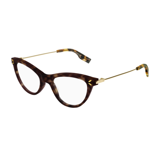Mcq MQ0356O-002 Womens CAT EYE Optical Frame - Havana