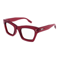 Mcq MQ0343O-003 Womens Cat Eye Optical Frames - Burgundy