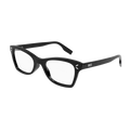 Mcq MQ0347O-001 Womens RECTANGULAR / SQUARED Optical Frame - Black