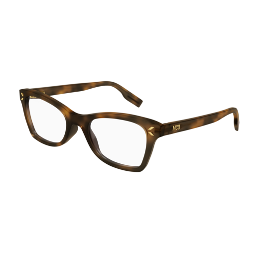 Mcq MQ0347O-002 Womens RECTANGULAR / SQUARED Optical Frame - Havana