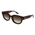 Mcq MQ0346S-002 ROUND/OVAL/PANTHOS Sunglasses - Havana
