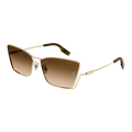 Mcq MQ0350S-002 Womens CAT EYE Sunglasses - Gold