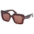 Tom Ford 23093 Womens Square SUNGLASSES - Havana