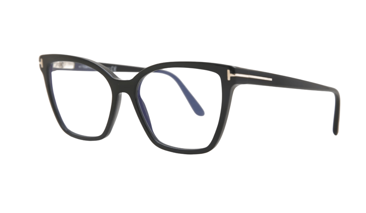 Tom Ford 10176 Womens Cat Eye Optical Frames - Black
