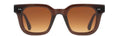 Chimi 23868 Rectangle Sunglasses - Brown