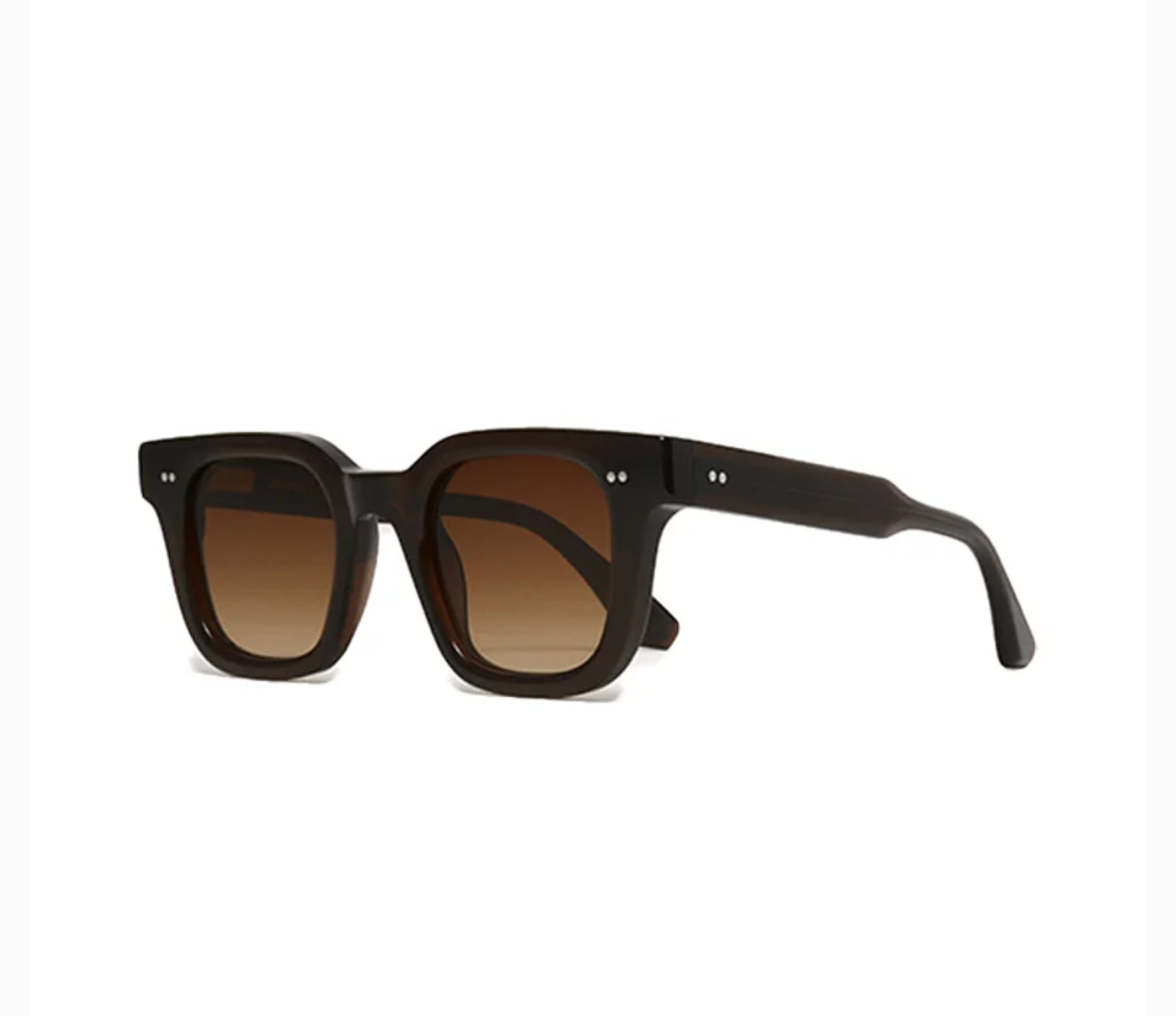 Chimi 23868 Rectangle Sunglasses - Brown