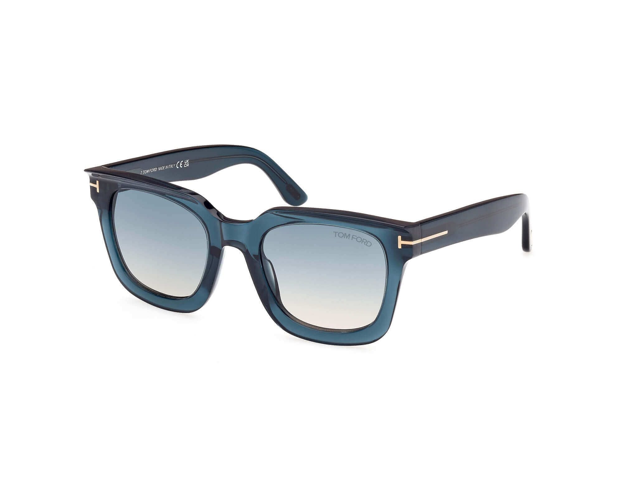 Tom Ford 1115 Women’s Square Frames - Glossy Teal Blue
