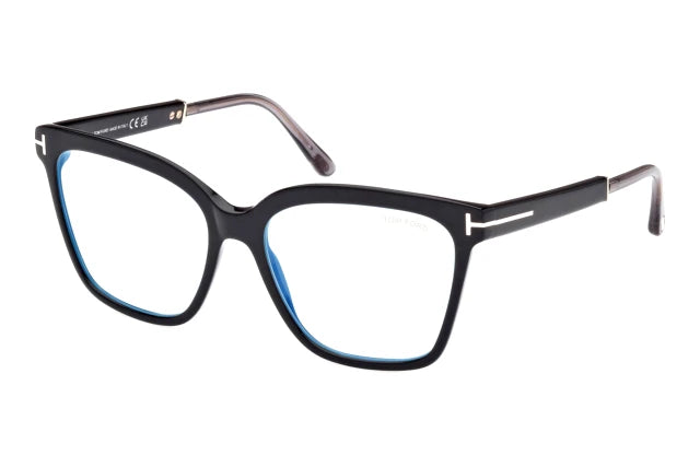 Tom Ford 5892 Men’s Square Optics - Shiny Black (Size 56)