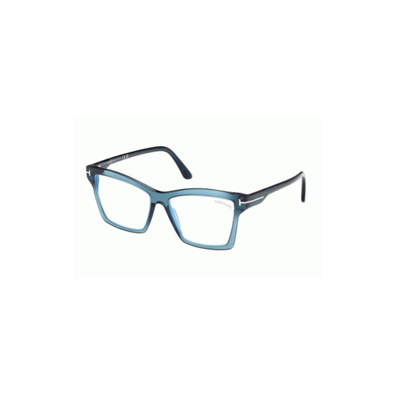 Tom Ford 5964B Woman’s Square Opticals - Blu Lucido (size 54-15)