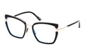 Tom Ford 5984B Woman’s Cat Eye Opticals - Black/Gold (size 54-19)