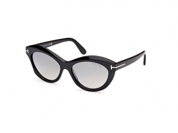 Tom Ford 1111 Eco Women’s Cat Eye Glasses - Black (size 55-16)