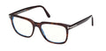 Tom Ford 6080 B Men’s Square Opticals - Dark Havana Tortoise (size 55-18 )