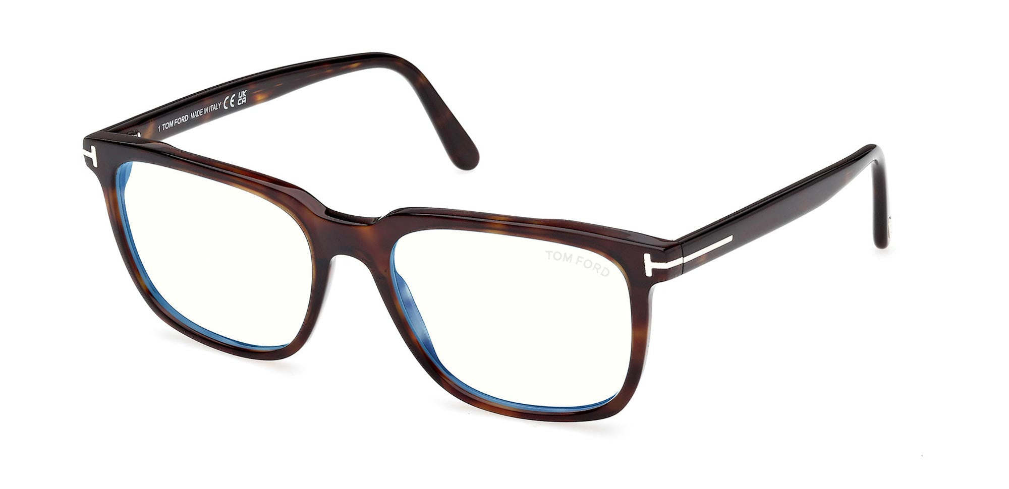 Tom Ford 6080 B Men’s Square Opticals - Dark Havana Tortoise (size 55-18 )