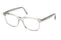 Tom Ford 6080 B Men’s Square Opticals - Transparent Grey (size 55-18 )