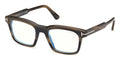 Tom Ford 6122 B Men’s Square Opticals - Havana Tortoise (size 51-21)