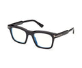 Tom Ford 6122 B Men’s Square Opticals -Shiny Black (size 51-21 )