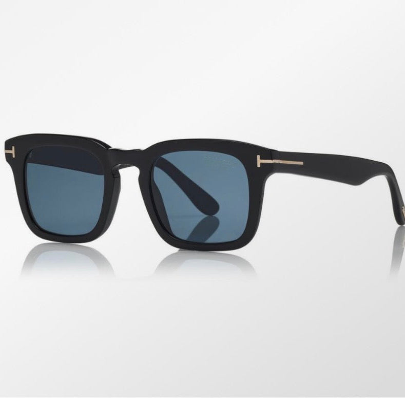 Tom Ford 1179 Men’s Square Sunglasses -Shiny Black (size 58-16 )