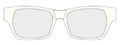 Off White 23275 Womens Square Optical Frames - White