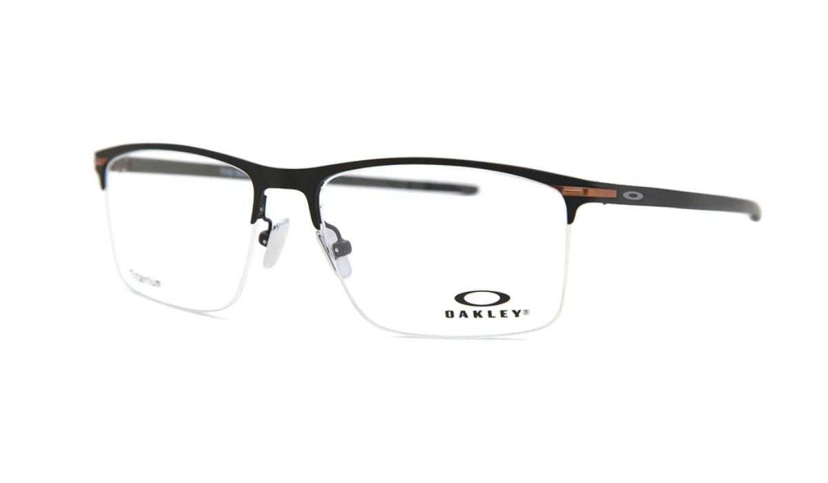 Oakley 22714 Mens Rectangle Optical Frames - Black Bronze