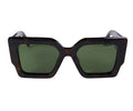 Off White 23250 Womens Square SUNGLASSES - Havana
