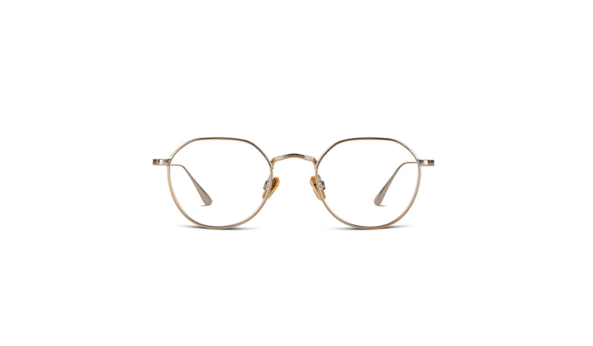 Ross and Brown 22158 Womens Geometrical or Directional Optical Frames - Pale Gold