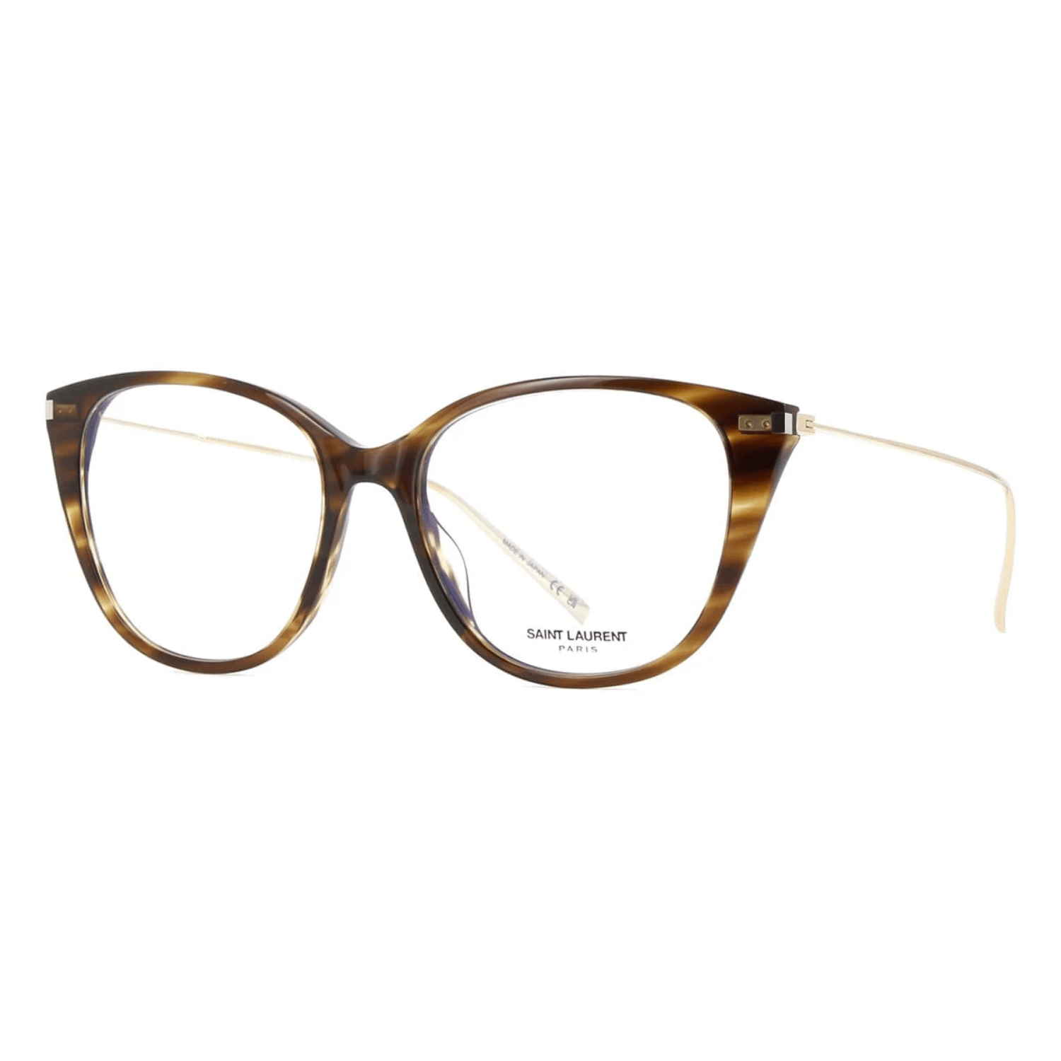 Saint Laurent 23707 Womens Cat Eye Optical Frames - Havana