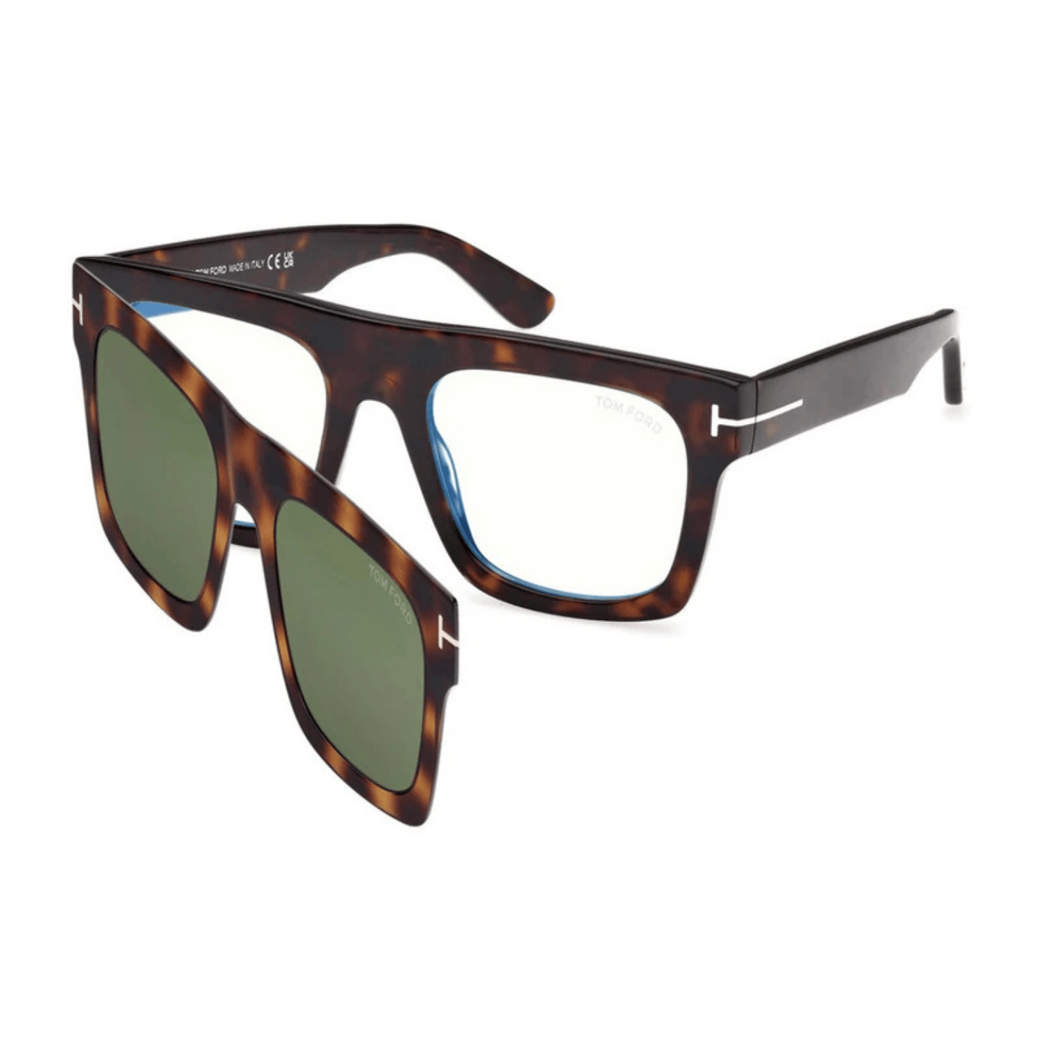 Tom Ford 24231 Mens Square Optical Frames - Havana – La Boutique Eyewear