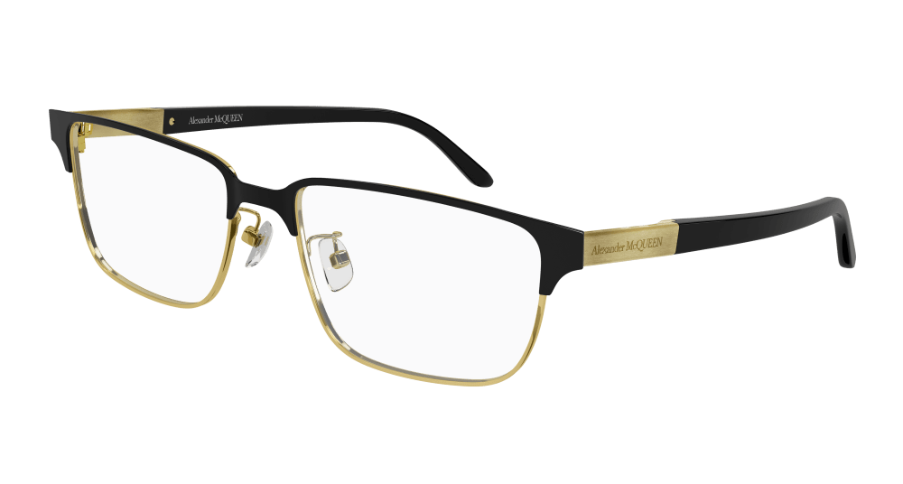 Multi-brand AM0346O-002 Mens RECTANGULAR / SQUARED Optical Frame - Black