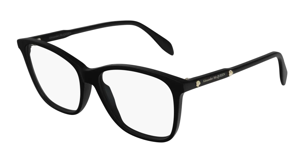 Alexander Mcqueen AM0191O-001 Womens RECTANGULAR / SQUARED Optical Frames - Black