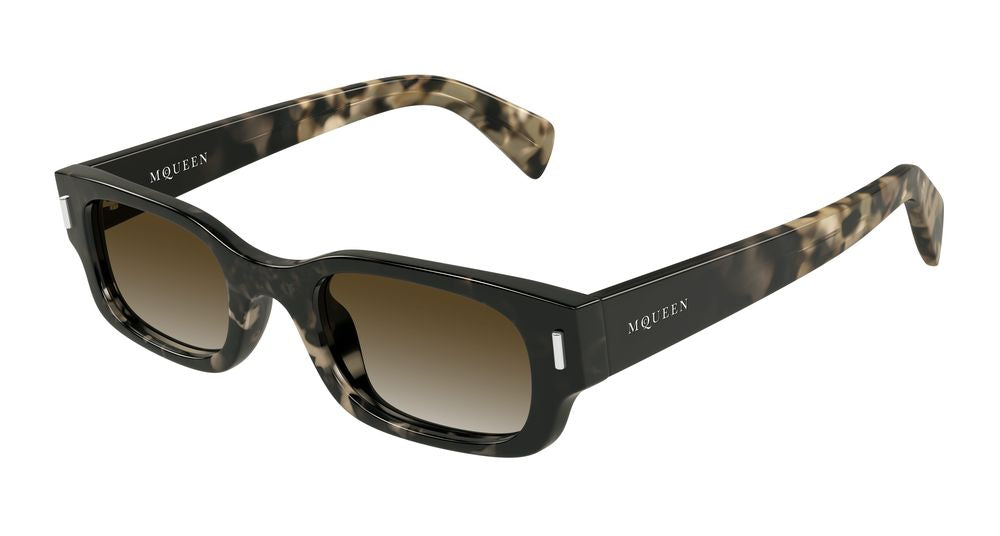 Alexander Mcqueen AM0549S-002 Unisex ROUND/OVAL/PANTHOS Sunglasses - Havana