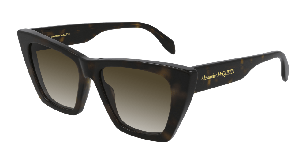 Alexander Mcqueen AM0299S-002 Womens CAT EYE Sunglasses - Havana
