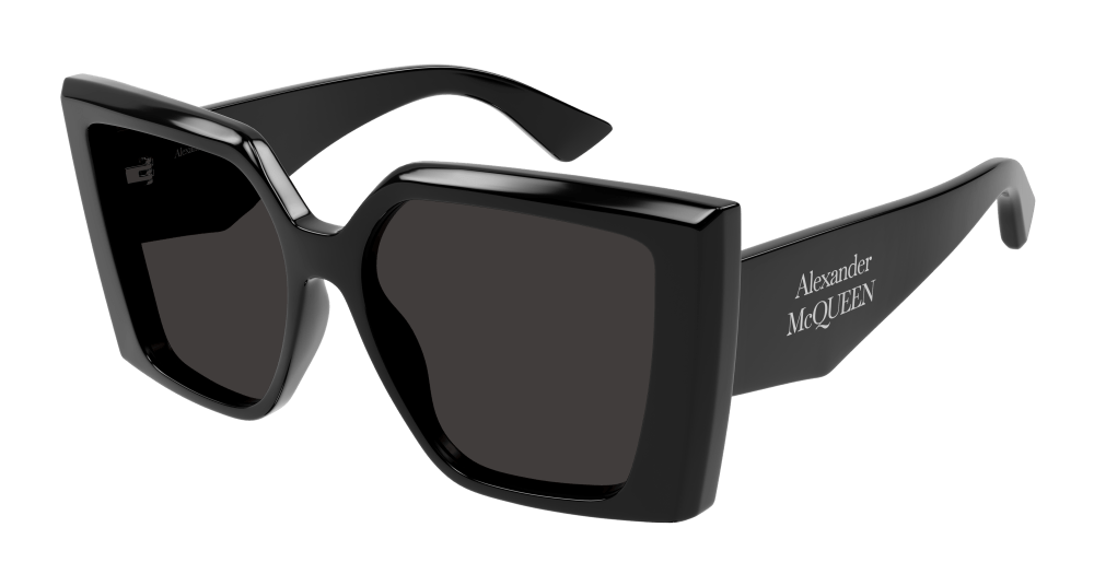 Alexander Mcqueen AM0467S-001 Womens RECTANGULAR / SQUARED Sunglasses - Black