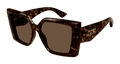Alexander Mcqueen AM0467S-002 Womens RECTANGULAR / SQUARED Sunglasses - Havana