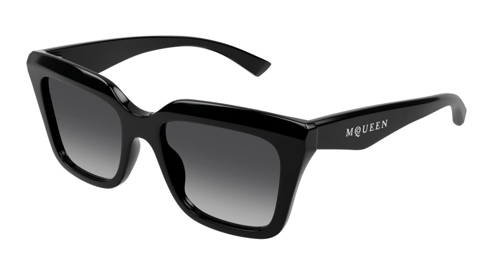 Alexander Mcqueen AM0473S-001 Womens RECTANGULAR / SQUARED Sunglasses - Black