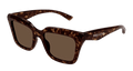 Alexander Mcqueen AM0473S-002 Womens RECTANGULAR / SQUARED Sunglasses - Havana