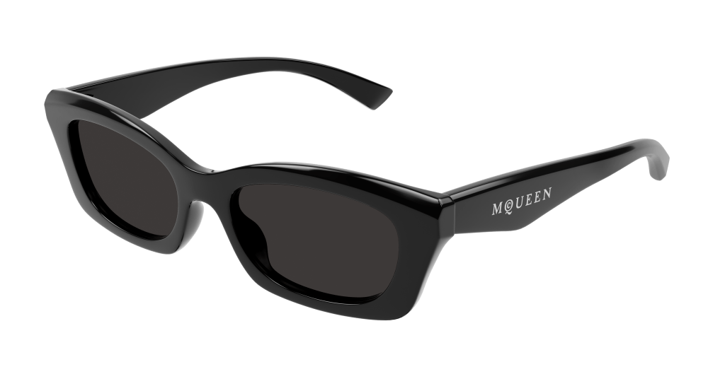 Alexander Mcqueen AM0474S-001 Womens RECTANGULAR / SQUARED Sunglasses - Black
