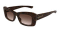 Alexander Mcqueen AM0526S-002 Womens RECTANGULAR / SQUARED Sunglasses - Havana