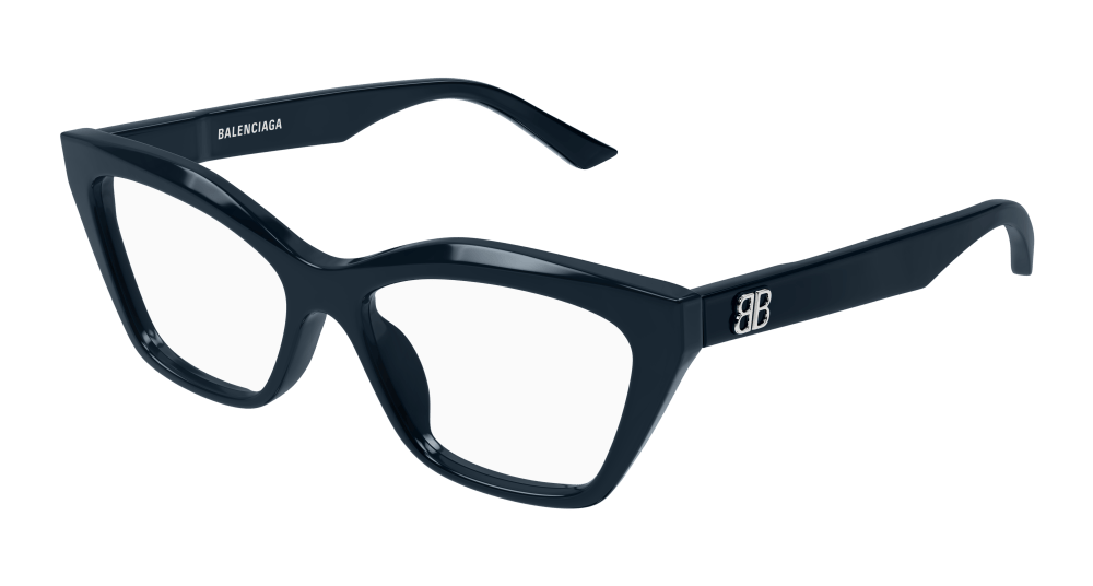Balenciaga BB0342O-008 Womens CAT EYE Optical Frame - Blue
