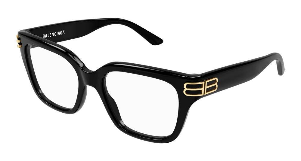 Balenciaga BB0437O-006 Womens RECTANGULAR / SQUARED Optical Frame - Black