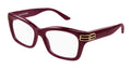 Balenciaga BB0472O-004 Womens RECTANGULAR / SQUARED Optical Frame - Burgundy