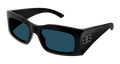 Multi-brand BB0291S-002 RECTANGULAR / SQUARED Sunglasses - Black