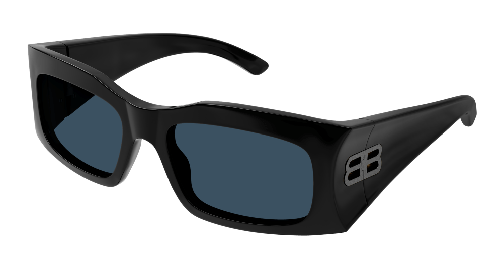 Multi-brand BB0291S-002 RECTANGULAR / SQUARED Sunglasses - Black