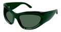 Multi-brand BB0228S-002 Womens GEOMETRICAL/DIRECTIONAL Sunglasses - Green